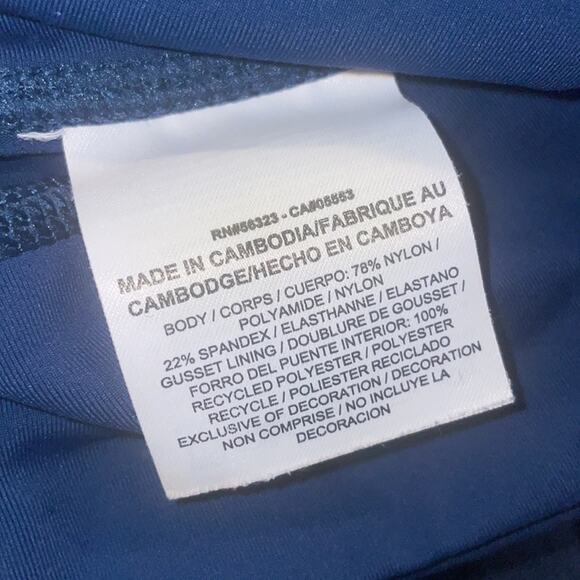 Nike Women’s Size Small Dri-Fit Capri Running Leggings Teal - Picture 5 of 7